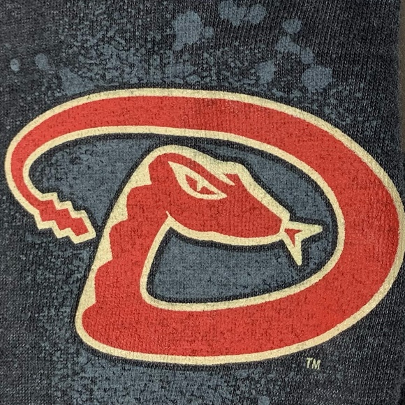 Arizona Diamondbacks Lightweight Charcoal Gray Full Zip Hooded Jacket, L, EUC - Picture 4 of 4